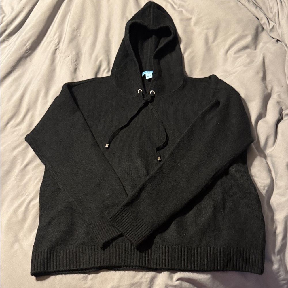 CeCe Men's Black Hoodie Sweater